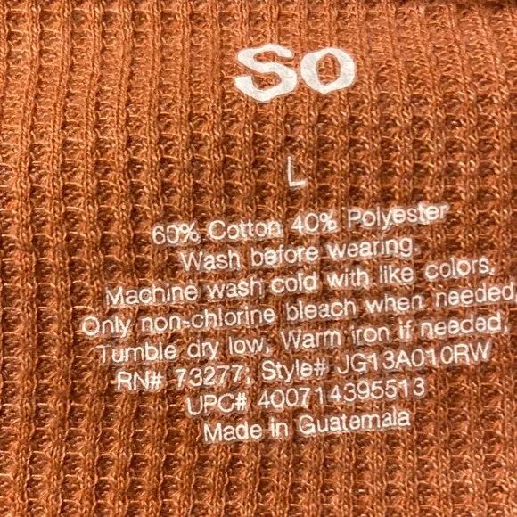 Open Front Jacket- Rust L - Picture 3 of 4